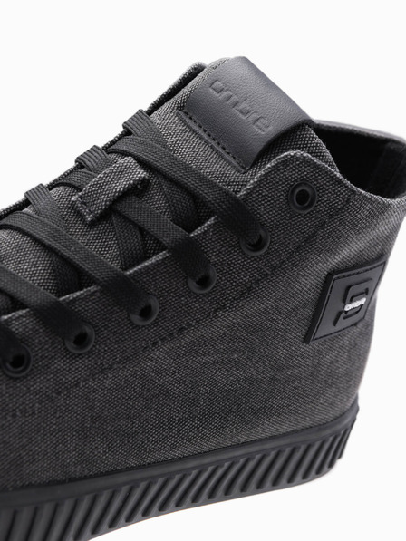Ombre Clothing Adidași din pânză pentru bărbați - negru V1 OM-FOTH-0186 Ombre Clothing