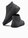 Ombre Clothing Adidași din pânză pentru bărbați - negru V1 OM-FOTH-0186 Ombre Clothing