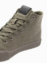 Ombre Clothing Pantofi sport din pânză pentru bărbați - olive V2 OM-FOTH-0186 Ombre Clothing