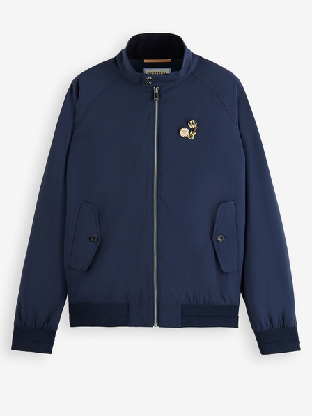 Scotch & Soda Jachetă Scotch & Soda Classic Harrington softshell albastru închis pentru bărbați