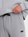 Ombre Clothing Pantaloni de trening pentru bărbați cu inserții din material otoman - gri V5 OM-PASK-0127