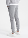 Ombre Clothing Pantaloni de trening pentru bărbați cu inserții din material otoman - gri V5 OM-PASK-0127