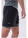 Nebbia Pantaloni scurți cu strat dublu, cu buzunare mobile 318 M,gri
