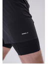 Nebbia Pantaloni scurți cu strat dublu, cu buzunare mobile 318 M,gri