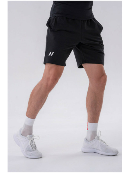 Nebbia Pantaloni scurți relaxați cu buzunare laterale 319 Black M,negru