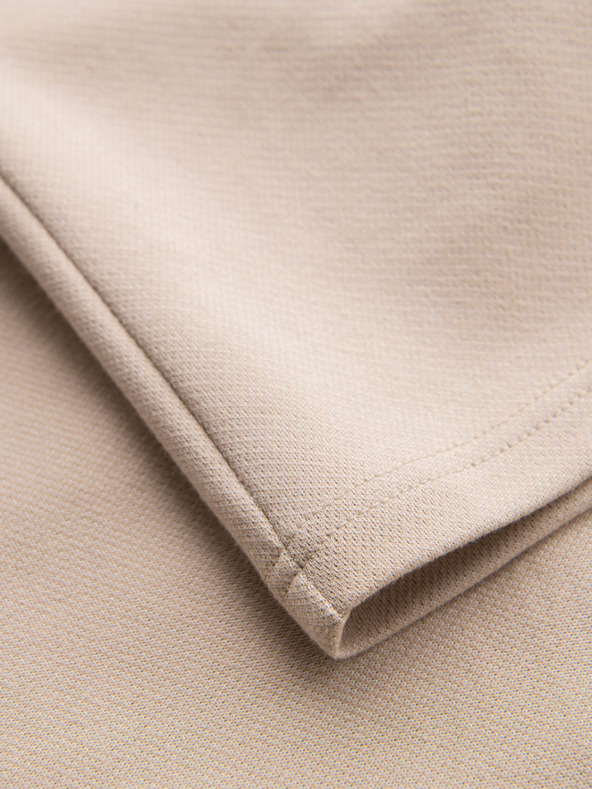 Ombre Clothing Pantaloni scurți de trening din bumbac pentru bărbați BASIC bej Ombre Clothing