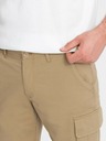 Ombre Clothing Pantaloni scurți cargo monocromi pentru bărbați cu buzunare cargo - nisip V1 OM-SRCG-0133 Ombre Clothing