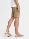 Ombre Clothing Pantaloni scurți cargo monocromi pentru bărbați cu buzunare cargo - nisip V1 OM-SRCG-0133 Ombre Clothing