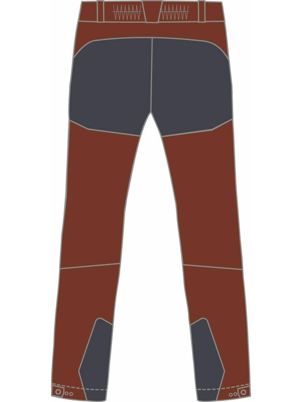 Kilpi Pantaloni de exterior pentru bărbați Kilpi VILLAIN-M Dark Red