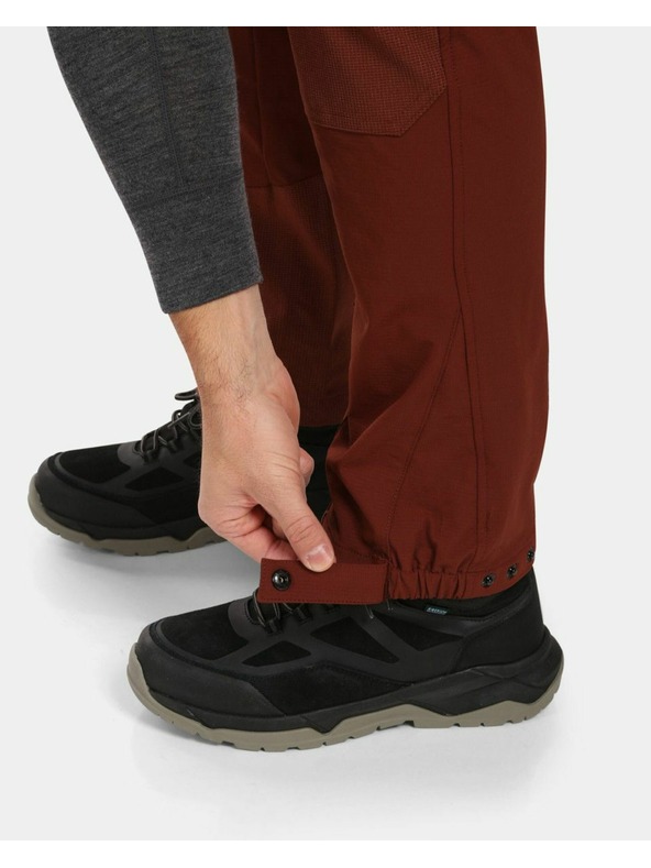 Kilpi Pantaloni de exterior pentru bărbați Kilpi VILLAIN-M Dark Red