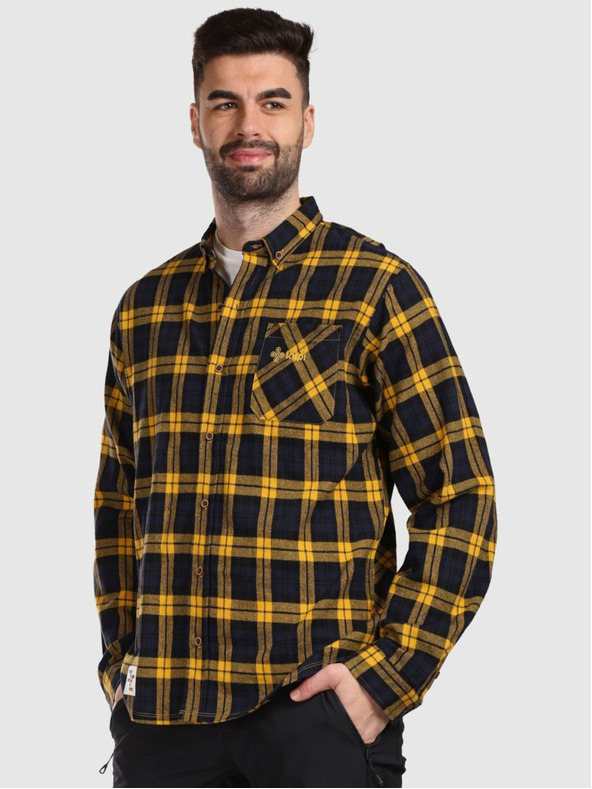Kilpi Tricou sport din flanel pentru bărbați Kilpi FLANNY-M Galben