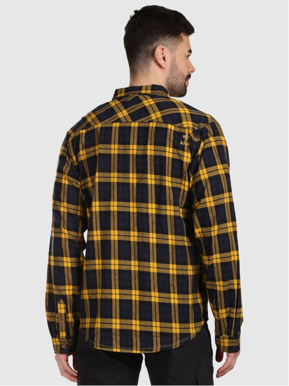 Kilpi Tricou sport din flanel pentru bărbați Kilpi FLANNY-M Galben
