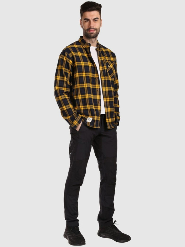 Kilpi Tricou sport din flanel pentru bărbați Kilpi FLANNY-M Galben
