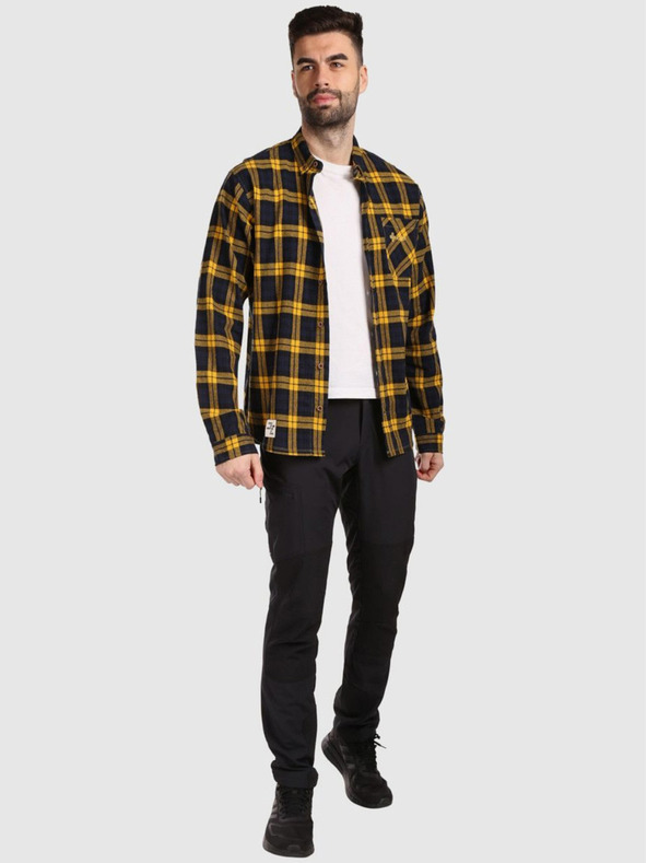 Kilpi Tricou sport din flanel pentru bărbați Kilpi FLANNY-M Galben