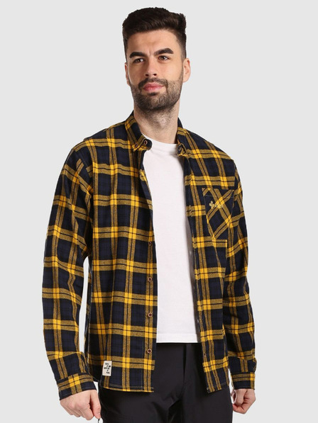 Kilpi Tricou sport din flanel pentru bărbați Kilpi FLANNY-M Galben