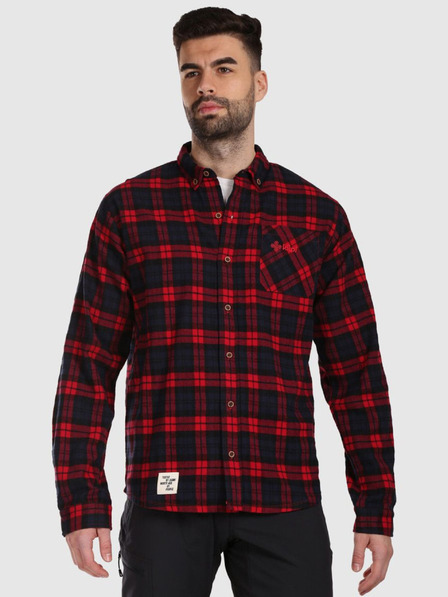Kilpi Tricou sport din flanel pentru bărbați Kilpi FLANNY-M Roșu