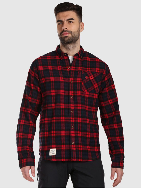 Kilpi Tricou sport din flanel pentru bărbați Kilpi FLANNY-M Roșu