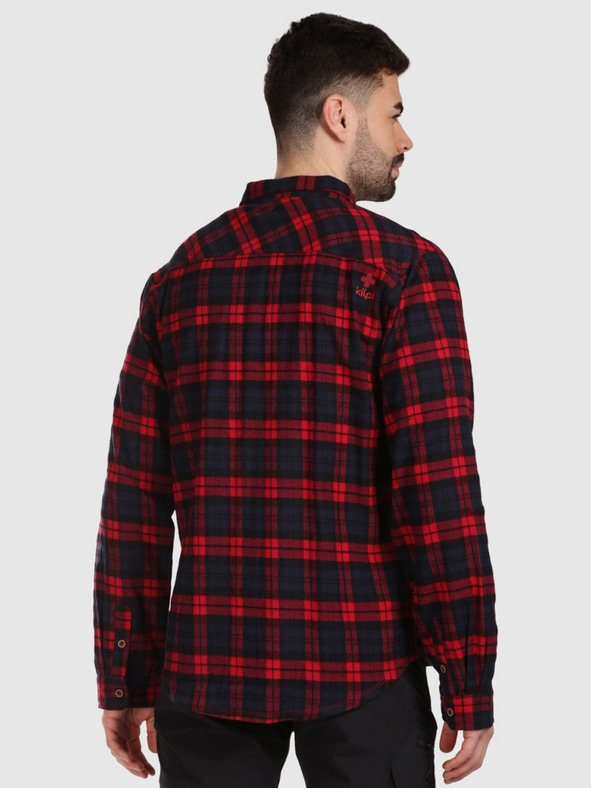Kilpi Tricou sport din flanel pentru bărbați Kilpi FLANNY-M Roșu