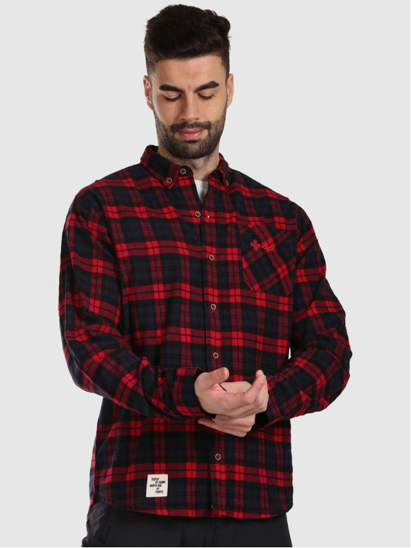 Kilpi Tricou sport din flanel pentru bărbați Kilpi FLANNY-M Roșu