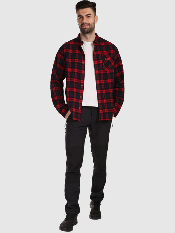 Kilpi Tricou sport din flanel pentru bărbați Kilpi FLANNY-M Roșu