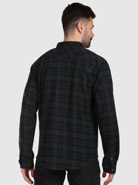 Kilpi Cămașă sport din flanel pentru bărbați Kilpi FLANNY-M Verde închis