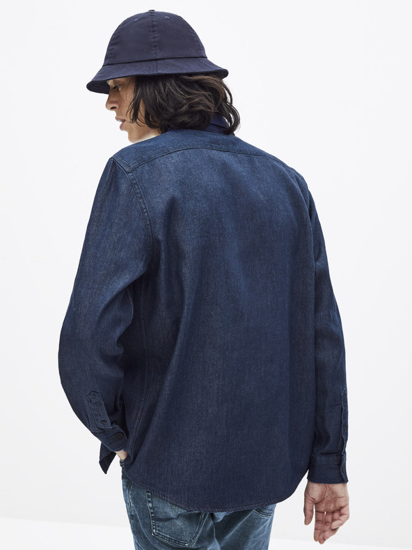 Celio Cămașă din denim albastru închis Celio Sawork