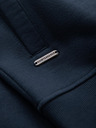 Ombre Clothing Hanorac bărbătesc structurat tricotat cu guler - melange grafit V1 OM-SSNZ-0149 Ombre Clothing