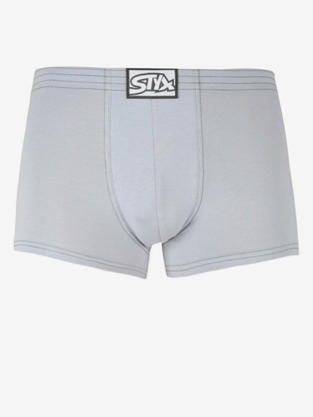 Styx Boxeri bărbați Styx clasic elastic gri deschis