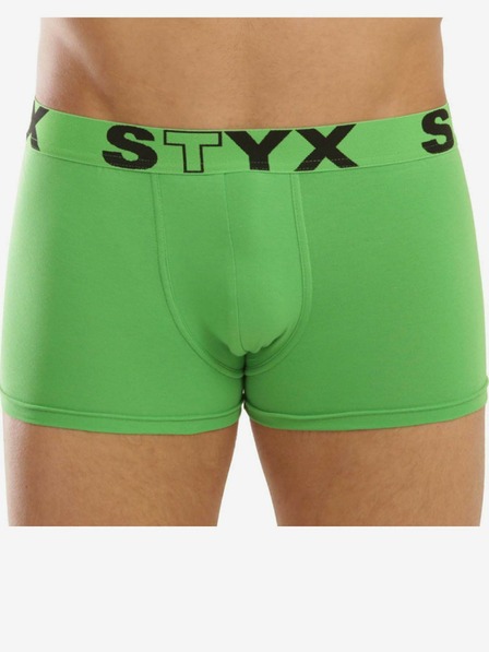 Styx Boxeri bărbați Styx sport elastic verde