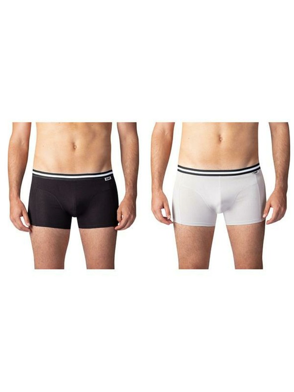 Bellinda Pachet dublu de boxeri din bumbac - 2x negru - gri