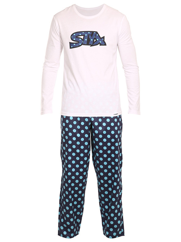 Styx Pijama Styx Polka Dot pentru bărbați