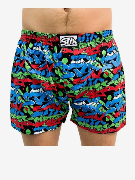 Styx Pantaloni scurți bărbați Styx art classic rubber graffiti