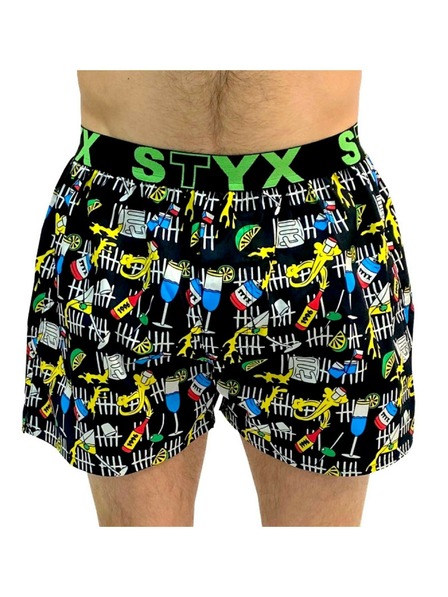 Styx Pantaloni scurți sport pentru bărbați Styx art rubber party