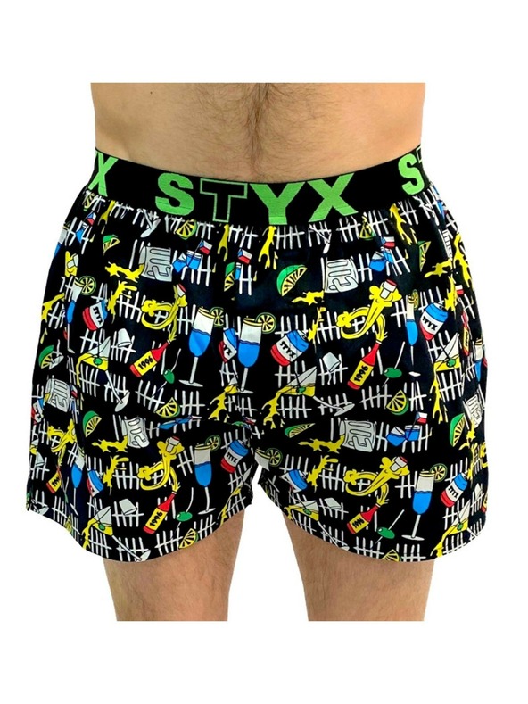 Styx Pantaloni scurți sport pentru bărbați Styx art rubber party