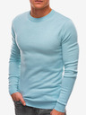 Ombre Clothing Pulover basic albastru deschis pentru bărbați Ombre Clothing