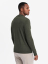 Ombre Clothing Jumătate de guler înalt tricotat pentru bărbați cu viscoză - gri închis V5 OM-SWTN-0125 Ombre Clothing
