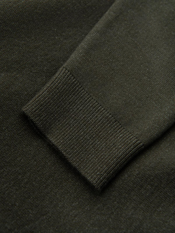 Ombre Clothing Jumătate de guler înalt tricotat pentru bărbați cu viscoză - gri închis V5 OM-SWTN-0125 Ombre Clothing