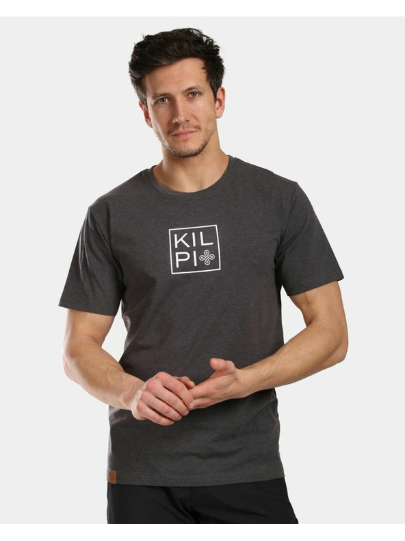 Kilpi Tricou de bumbac pentru bărbați Kilpi VIBE-M Gri închis
