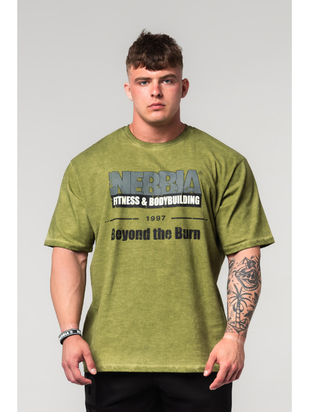 Nebbia Tricou supradimensionat spălat HERITAGE 355 Nebbia