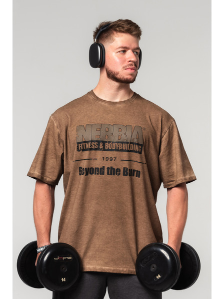 Nebbia Tricou supradimensionat spălat HERITAGE 355 Nebbia