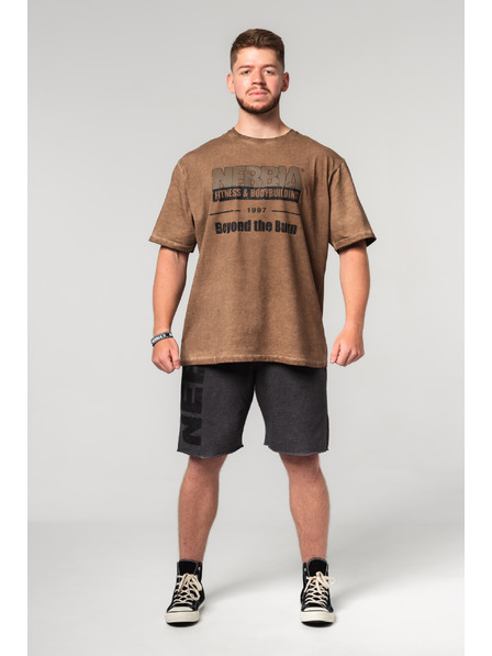 Nebbia Tricou supradimensionat spălat HERITAGE 355 Nebbia