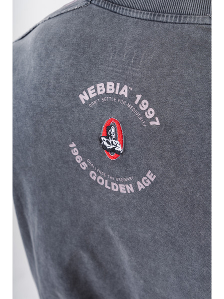 Nebbia Tricou lavabil oversized GOLDEN AGE 790 M,negru