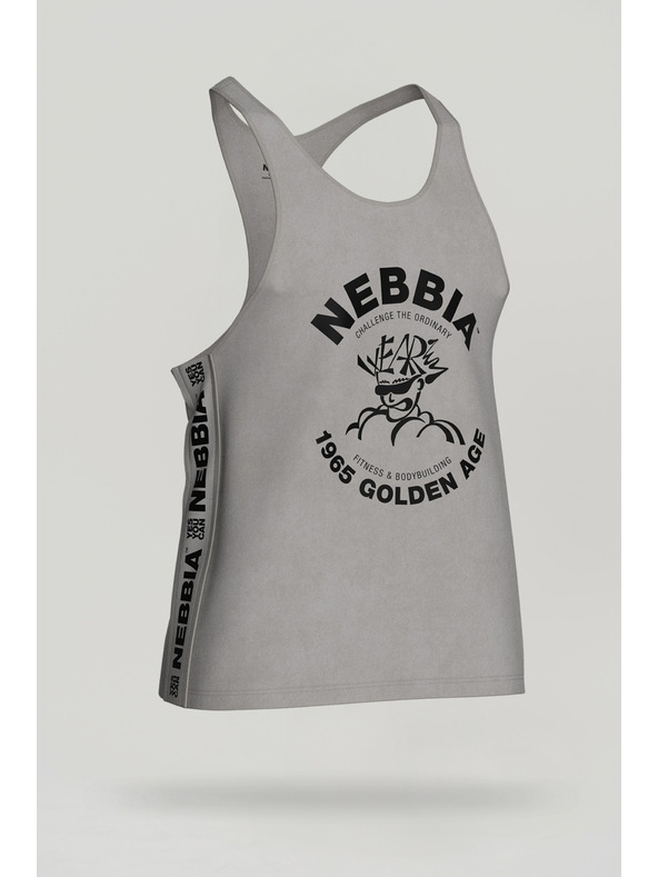 Nebbia Tricou spălăcit cu mușchi pe spate GOLDEN AGE 791 M,gri deschis
