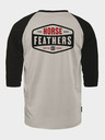Horsefeathers Tricou Hexagon II Raglan - ciment mărimea L HORSEFEATHERS