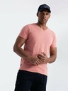 Ombre Clothing Bărbați BASIC Classic bumbac Crewneck T-Shirt - Pink V7 OM-TSBS-0145 Ombre Clothing