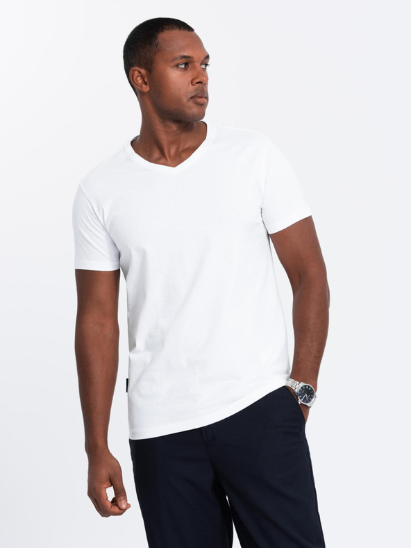 Ombre Clothing Tricou pentru bărbați fără imprimeu - mix 3 buc Z29 Ombre Clothing