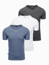 Ombre Clothing Tricou pentru bărbați fără imprimeu - mix 3 buc Z29 Ombre Clothing