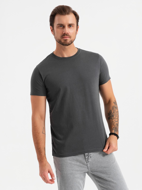 Ombre Clothing Tricou pentru bărbați fără imprimeu - mix 3 buc Z29 Ombre Clothing