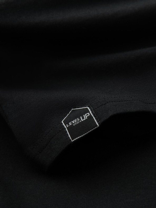 Ombre Clothing Tricou bărbătesc imprimat cu mânecă lungă - negru V1 OM-LSPT-0119 Îmbrăcăminte Ombre