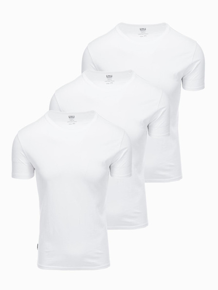 Ombre Clothing Tricou pentru bărbați fără imprimeu - mix 3 buc Z29 Ombre Clothing